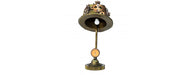 Reclaimed Iron Steampunk Theme Cogs Top Hat Table Lamp-Cheshire Furniture Outlet