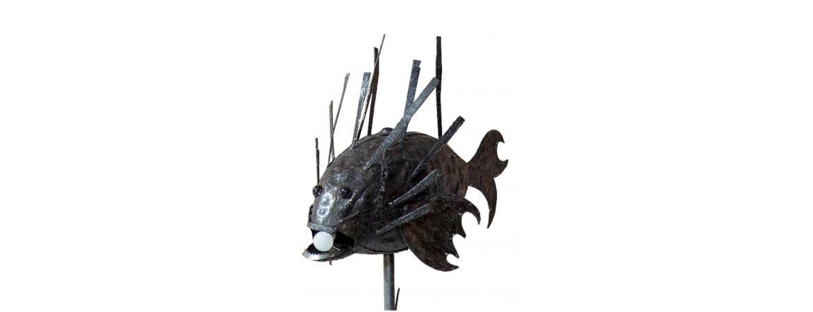 Steampunk Fish Adjustable Floor Lamp-Cheshire Furniture Outlet