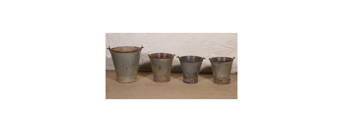 Assorted Old Iron Bucket-Cheshire Furniture Outlet