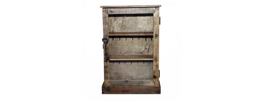 Key Cabinet with Hooks, Shelf and Antique Key Handle-Cheshire Furniture Outlet