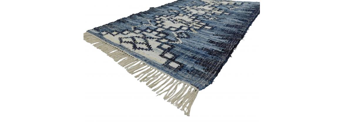 Recycled Denim Rug 120 x 180cm-Cheshire Furniture Outlet