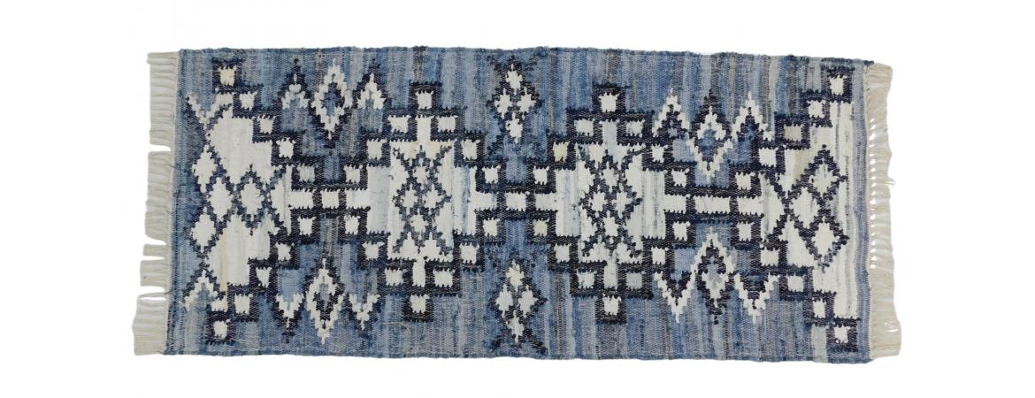 Recycled Denim Rug 80 x 180cm-Cheshire Furniture Outlet