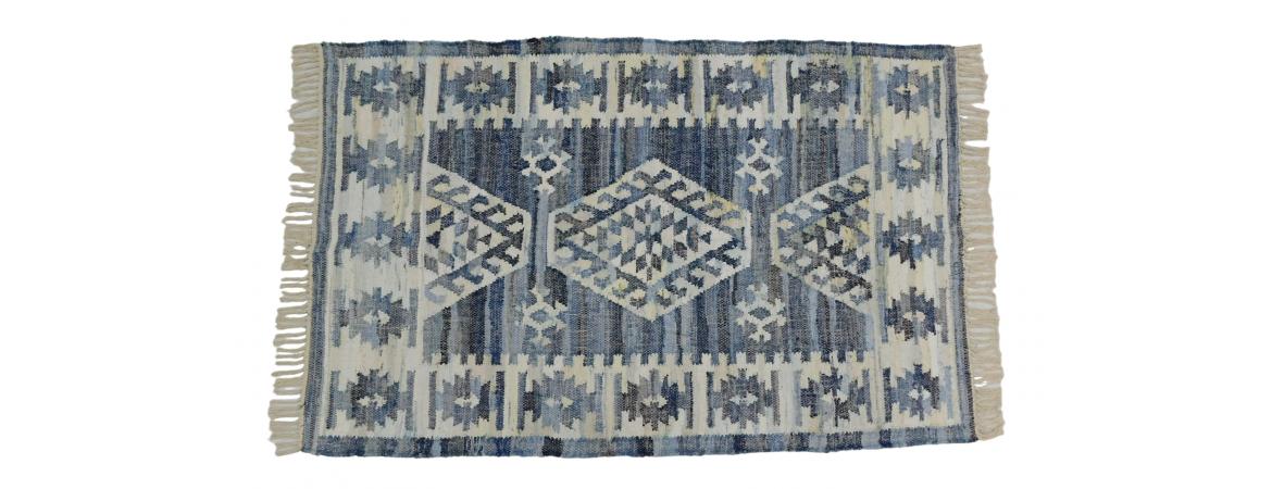 Recycled Denim Rug 120 x 180cm-Cheshire Furniture Outlet