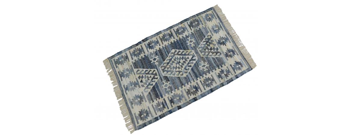 Recycled Denim Rug 120 x 180cm-Cheshire Furniture Outlet