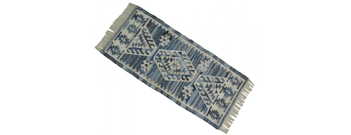 Recycled Denim Rug 80 x 180cm-Cheshire Furniture Outlet