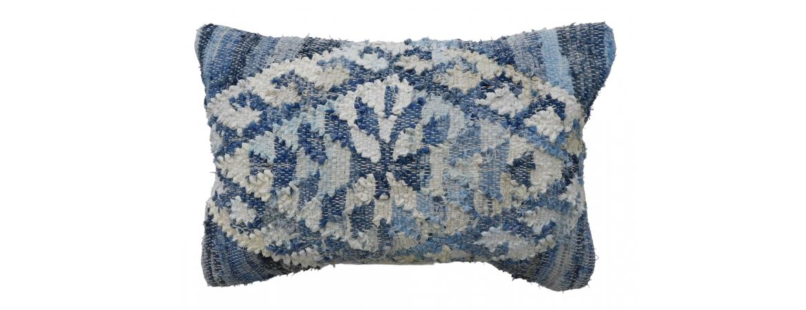 Recycled Denim Cushion 40 x 60cm-Cheshire Furniture Outlet