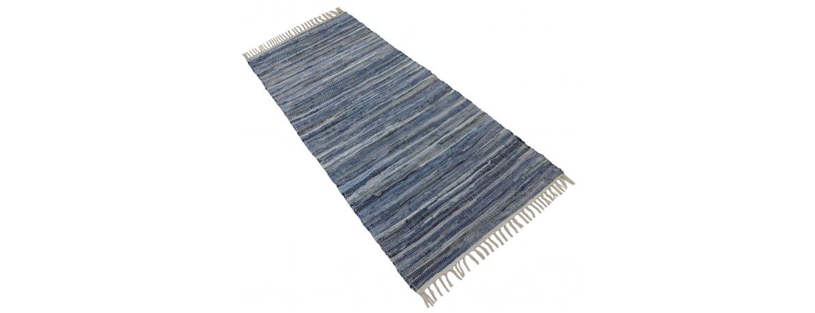 Recycled Denim Rug 80 x 180cm-Cheshire Furniture Outlet