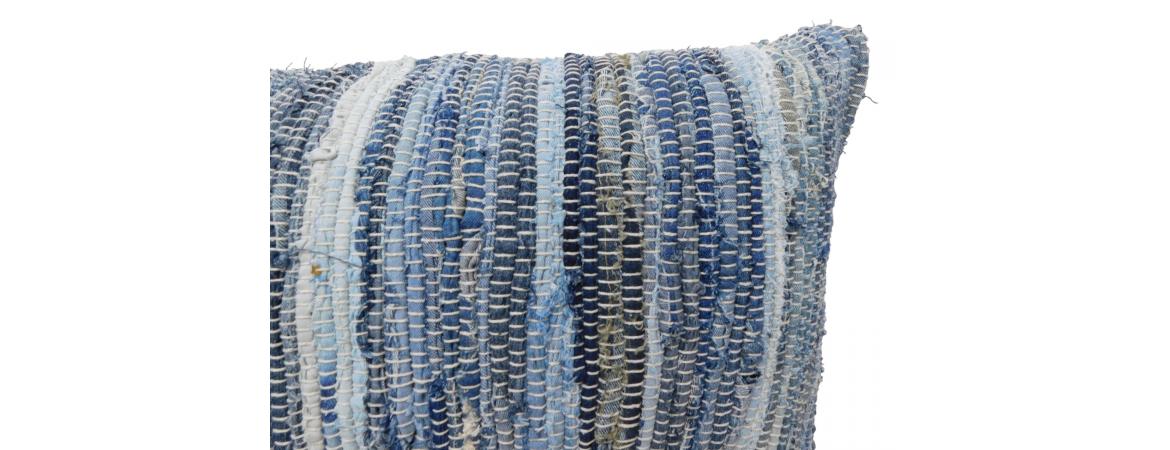 Recycled Denim Cushion 40 x 60cm-Cheshire Furniture Outlet