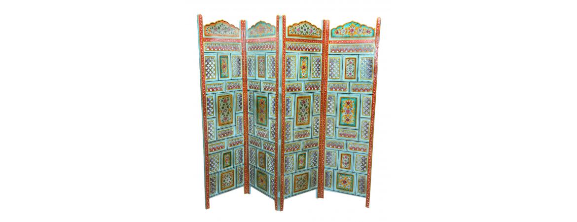 Antique Hand Painted Screen-Cheshire Furniture Outlet