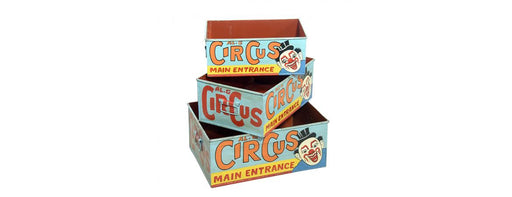 Set of 3 Metal Circus Trays-Cheshire Furniture Outlet