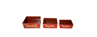 Set of 3 Metal Coca Cola Trays-Cheshire Furniture Outlet