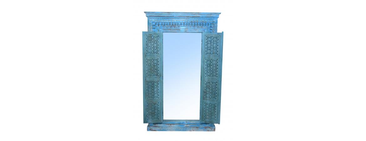 Tall Vintage Door with Mirrors-Cheshire Furniture Outlet