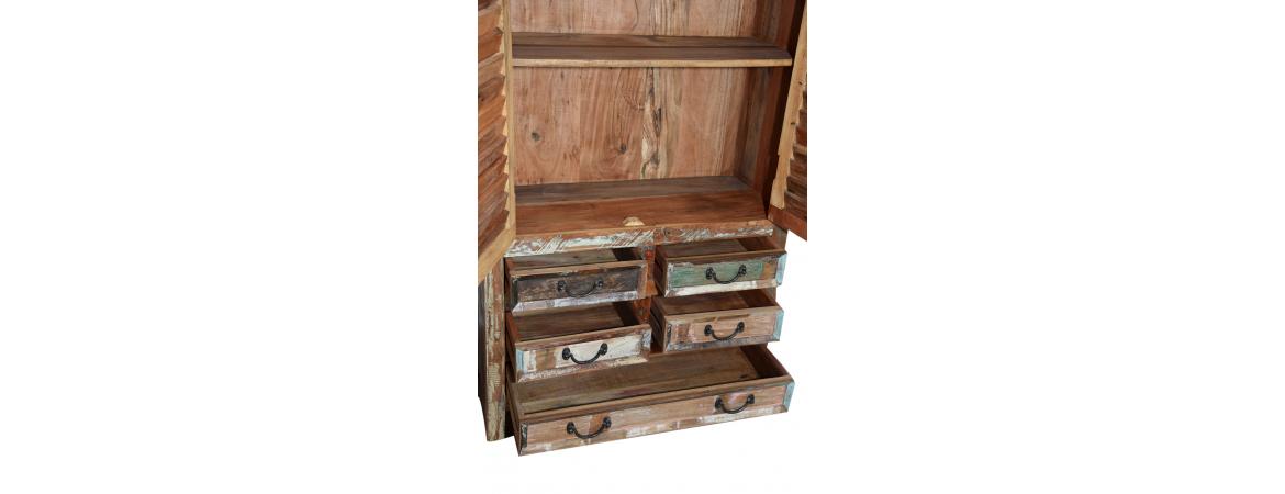 Tall Cabinet with Louvered Doors-Cheshire Furniture Outlet