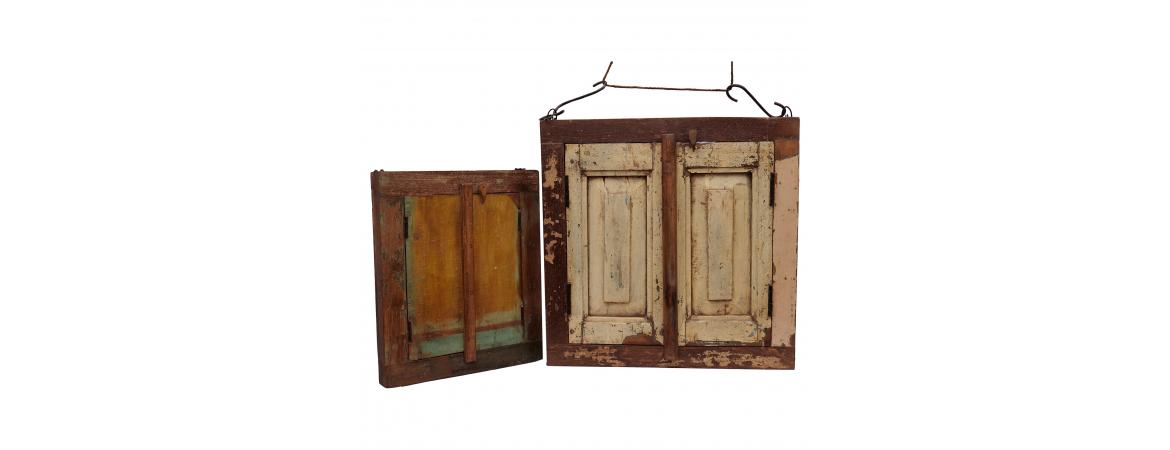 Assorted Upcycled Antique Window Shutters with Mirrors-Cheshire Furniture Outlet