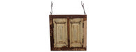 Assorted Upcycled Antique Window Shutters with Mirrors-Cheshire Furniture Outlet