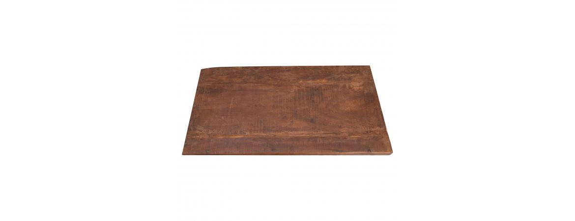 Iron Folding Table with Wooden Top - W106 x D53 x H75cm-Cheshire Furniture Outlet
