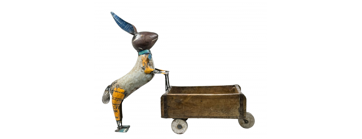 Rabbit with Wheelbarrow Brick Mould-Cheshire Furniture Outlet