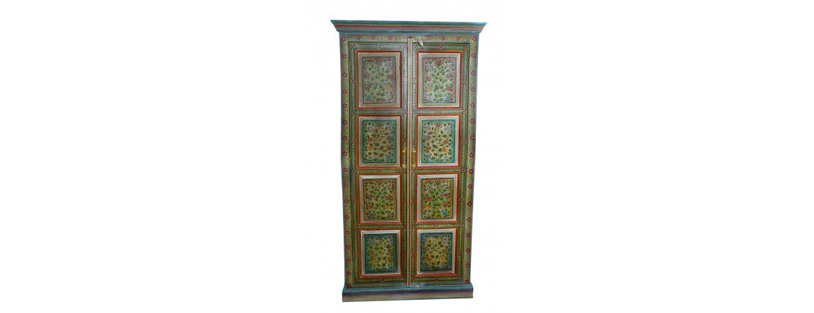 Hand Painted Tall 2 Door Cabinet-Cheshire Furniture Outlet