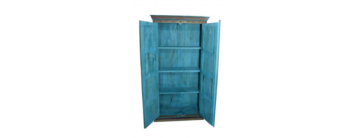 Hand Painted Tall 2 Door Cabinet-Cheshire Furniture Outlet