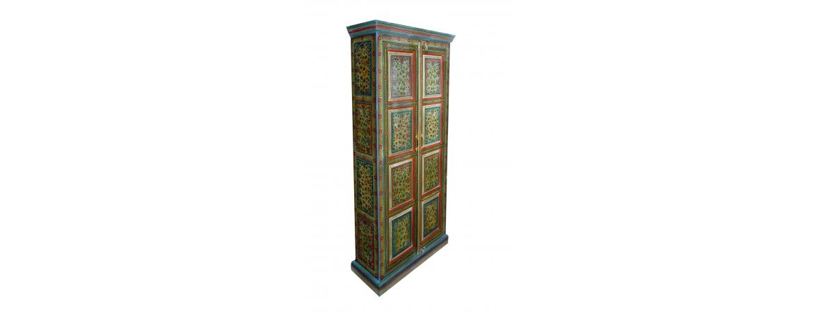 Hand Painted Tall 2 Door Cabinet-Cheshire Furniture Outlet