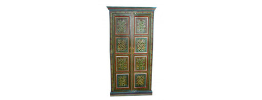 Hand Painted Tall 2 Door Cabinet-Cheshire Furniture Outlet