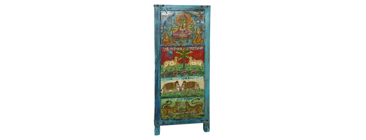 Hand Painted Tall Cabinet-Cheshire Furniture Outlet