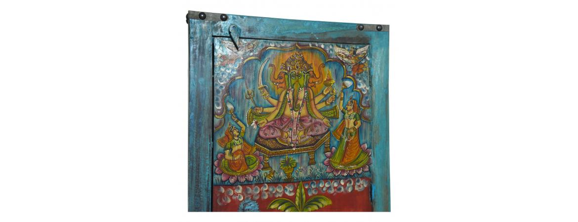 Hand Painted Tall Cabinet-Cheshire Furniture Outlet