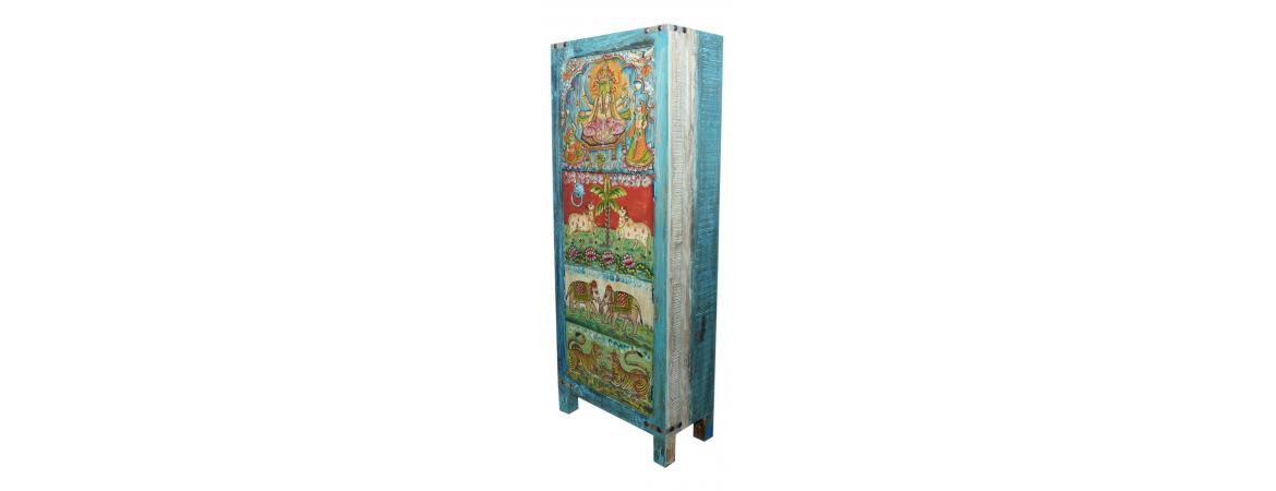 Hand Painted Tall Cabinet-Cheshire Furniture Outlet