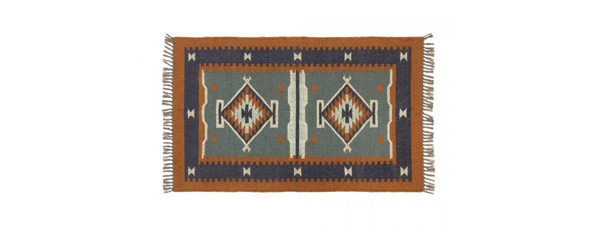 Rug - L150 x W90cm - Blue-Cheshire Furniture Outlet