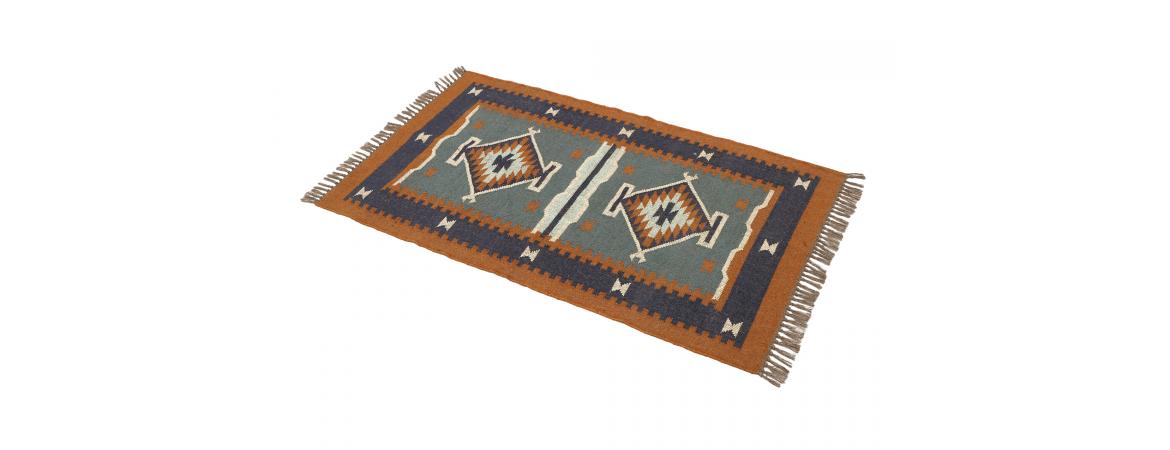 Rug - L150 x W90cm - Blue-Cheshire Furniture Outlet