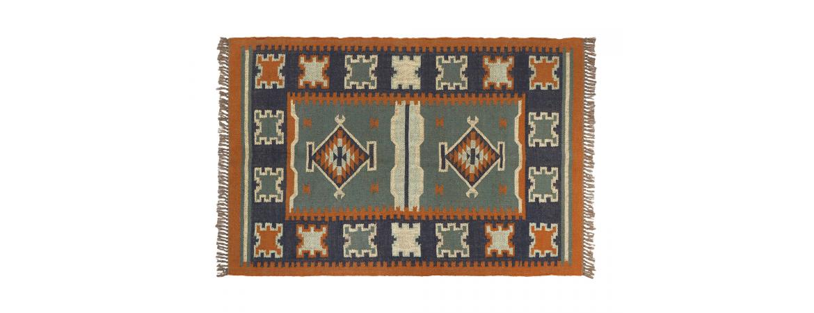 Rug - L180 x W120 - Blue-Cheshire Furniture Outlet