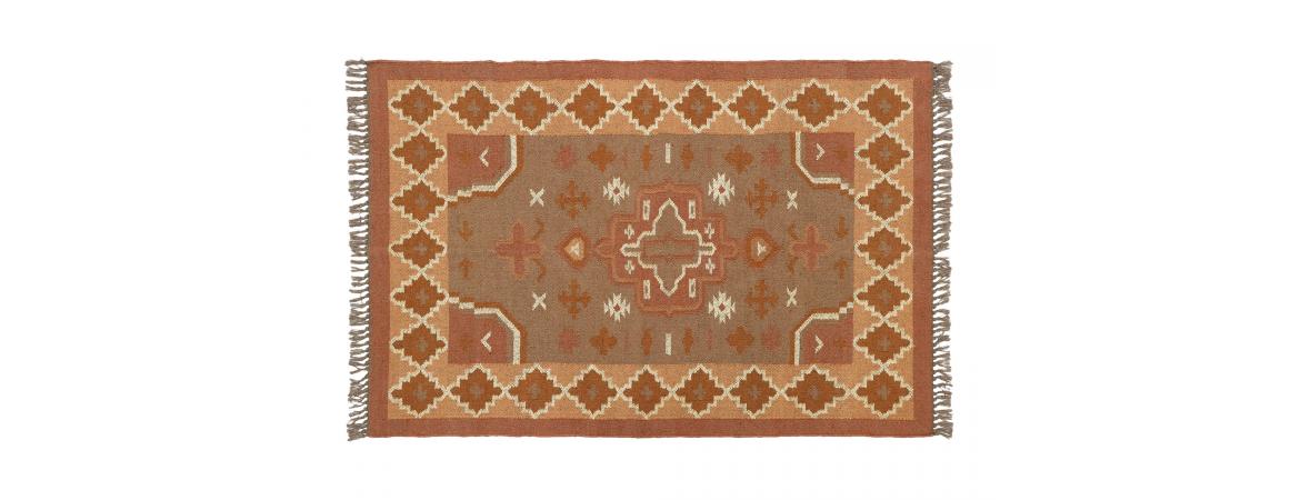 Rug - L180 x W120 - Orange-Cheshire Furniture Outlet