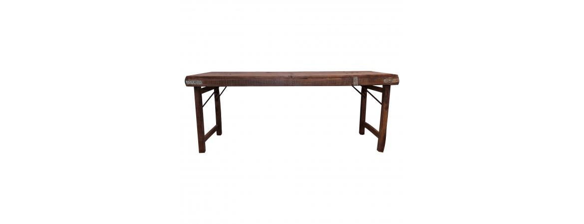 Folding Wooden Table - W174 x D56 x H69cm-Cheshire Furniture Outlet