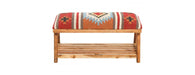 Red Storage Bench-Cheshire Furniture Outlet