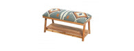 Blue Storage Bench-Cheshire Furniture Outlet