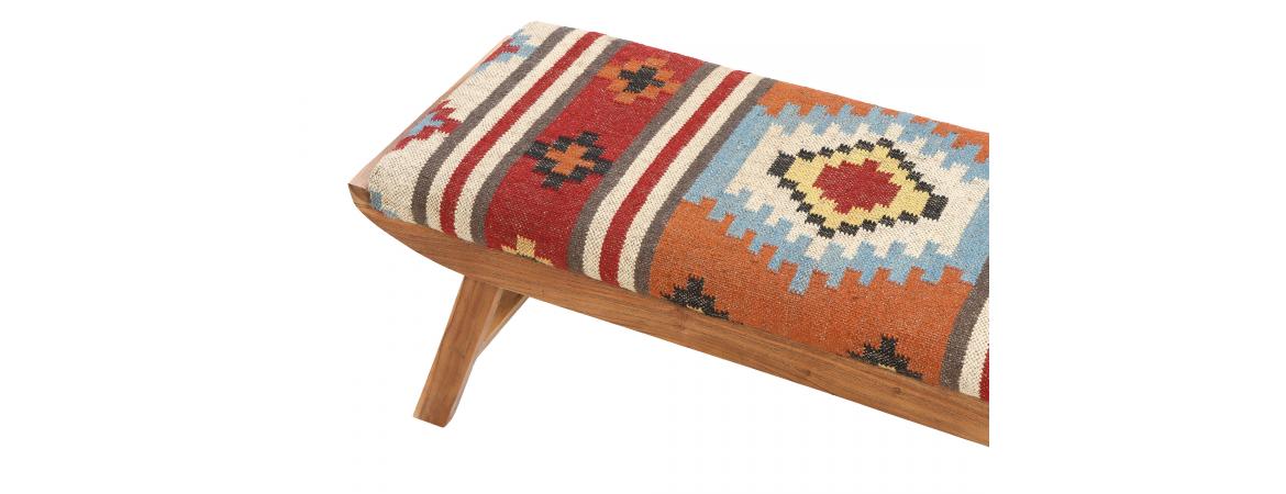 Folding Bench - Red-Cheshire Furniture Outlet