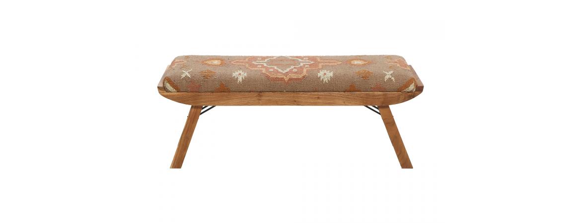 Folding Bench - Orange-Cheshire Furniture Outlet
