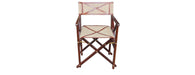 Hancrafted Canvas Director Chair - Cognac-Cheshire Furniture Outlet