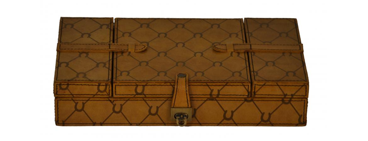 Handcrafted Rectangular Jewellery Box - Tan-Cheshire Furniture Outlet