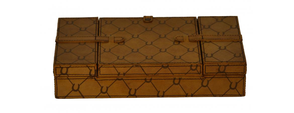 Handcrafted Rectangular Jewellery Box - Tan-Cheshire Furniture Outlet