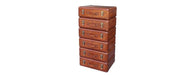 Handcrafted 6 Drawer Tall Boy - Cognac-Cheshire Furniture Outlet