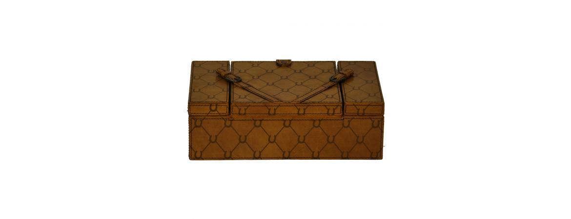 Handcrafted Rectangular Jewellery Box - Tan-Cheshire Furniture Outlet