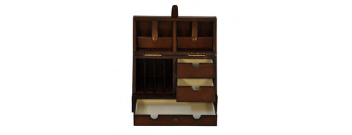 Handcrafted Stationary Box - Cognac-Cheshire Furniture Outlet