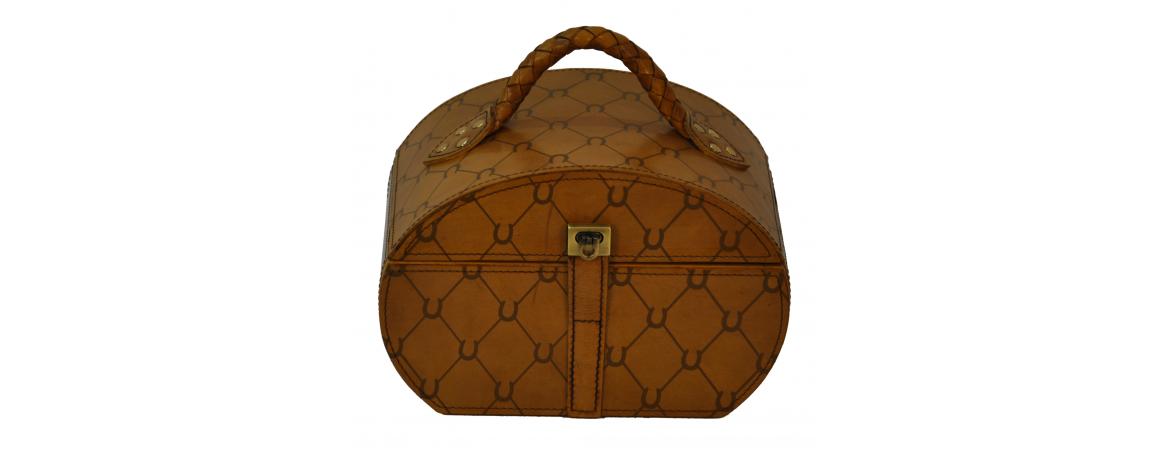 Handcrafted Rounded Jewellery Box - Tan-Cheshire Furniture Outlet