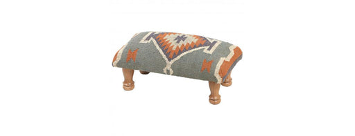 Rectangle Footstool - Blue-Cheshire Furniture Outlet