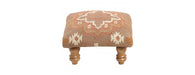 Square Footstool - Orange-Cheshire Furniture Outlet