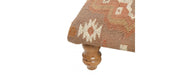 Square Footstool - Orange-Cheshire Furniture Outlet