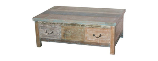 Reclaimed Coffee Table with 2 Drawers-Cheshire Furniture Outlet