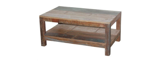 Reclaimed Coffee Table with Shelf-Cheshire Furniture Outlet