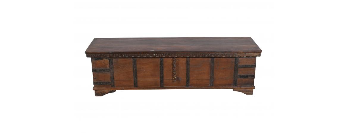 Antique Trunk with Lift Top-Cheshire Furniture Outlet